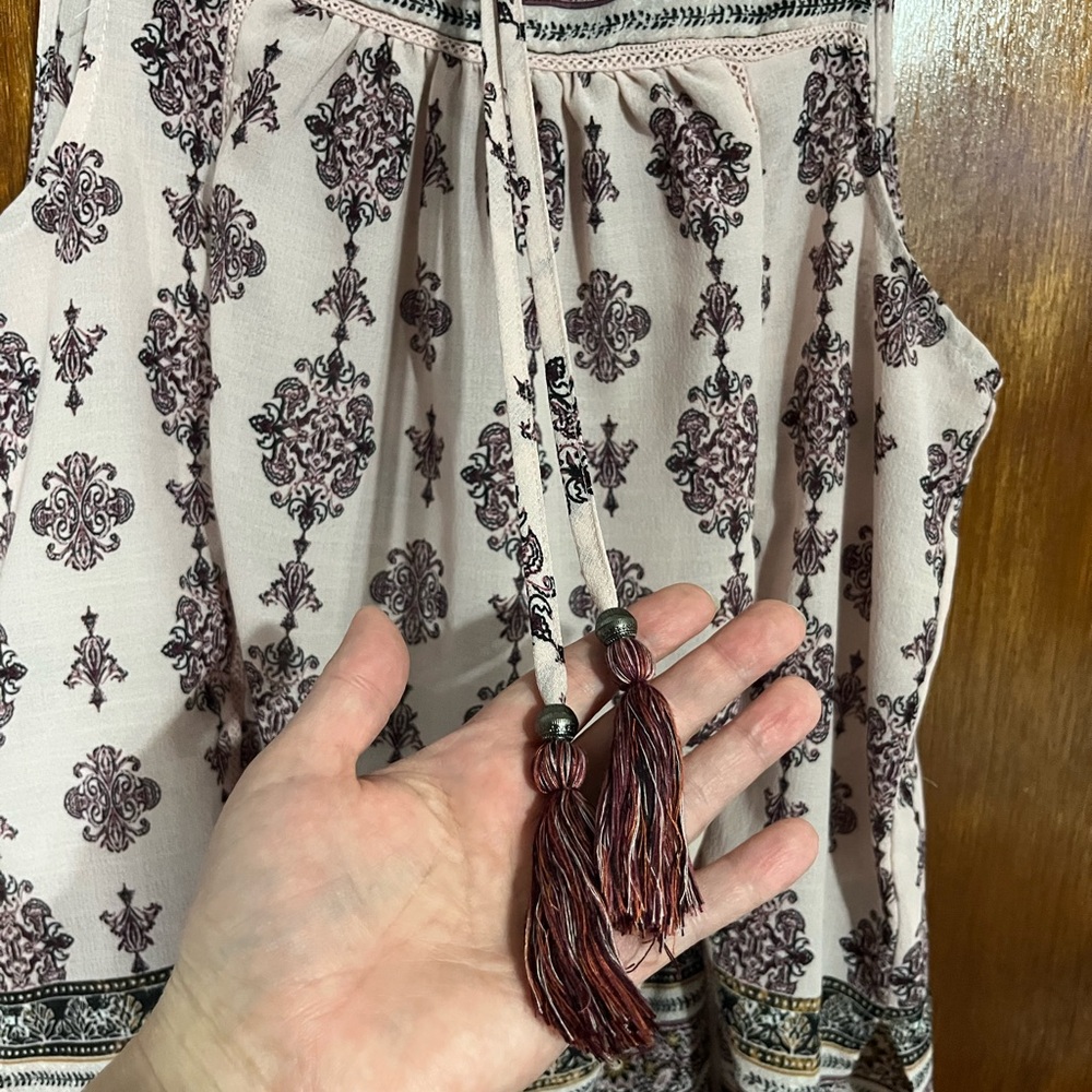 Knox Rose Sleeveless Boho Top Large - Picture 5 of 8